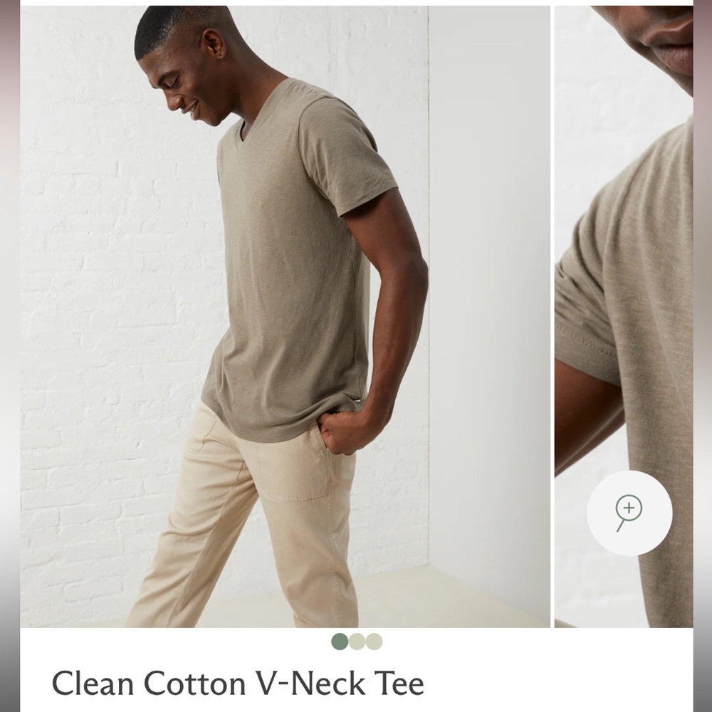 UpWest V-Neck T-Shirt Size Large